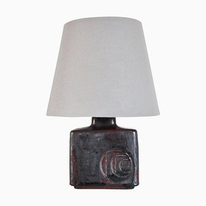 Glazed Stoneware Table Lamp from Désirée Stentøj, Denmark, 1970s