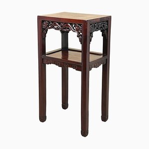 Hardwood Two Tier Lamp Table, 1870
