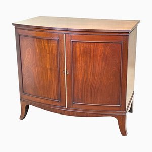 Georgian Mahogany Dwarf Linen Press Cupboard, 1800