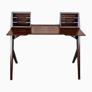 Scrivania in legno, anni '50