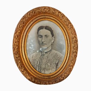 Large Portrait of a Woman, Late 19th Century, Photograph, Framed