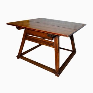 Mesa de banquero o mesa de comerciante antigua, década de 1800