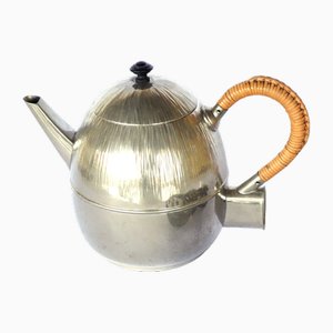 Art Nouveau Electric Teapot in Silvered Metal from WMF, 1910