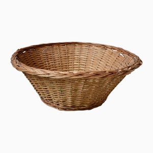 Bohemian Wicker Basket, 1970s