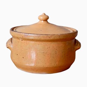 Round Covered Tureen in Glazed Earthenware, 1930s