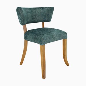 Side Chair in Velvet, Italy, 1950s