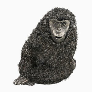 Statuetta Monkey in argento, XX secolo di Mario Buccellati, Italia