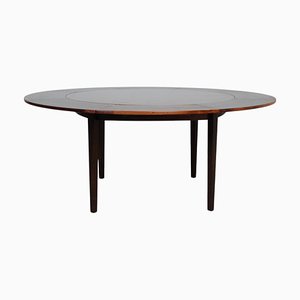 Table de Salle à Manger Circulaire à Rabat en Palissandre de Dyrlund, 1960s