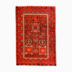 Grand Tapis Ryiju Art Populaire Noué à la Main, Finlande