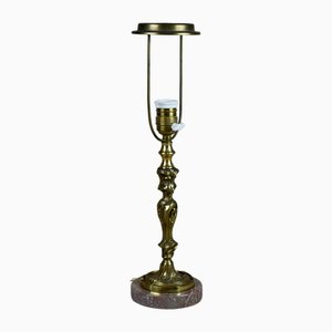 Table Lamp in Bronze and Marble, 1930s