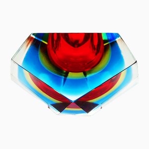 Ashtray in Murano Glass attributed to Flavio Poli for Seguso, Italy, 1960s