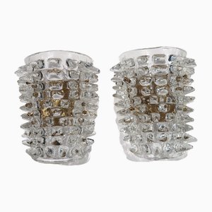 Large Murano Glass Wall Lights, Italy, 1990s