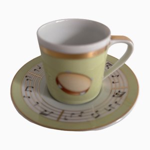 Concerto Espressotasse mit Untertasse von Bulgari für Rosenthal, 1990er, 2er Set