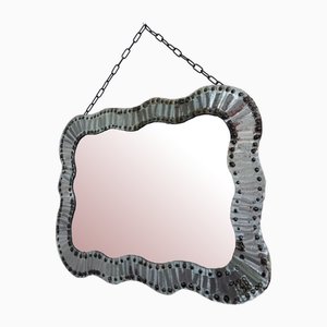 Brutalist Modern Wall Mirror, 1960s