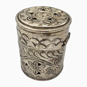Art Deco Plated Brass Container for Tea, 1920s