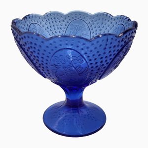 Cobalt Sugar Bowl from Ząbkowice Steelworks, 1970s