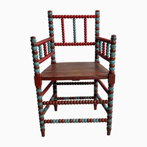 Red Bobbin Armchair, 1920s