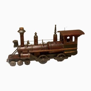 Vintage Modelleisenbahn aus Holz