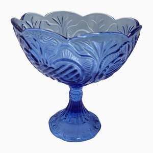 Cobalt Sugar Bowl from Ząbkowice Steelworks, 1970s
