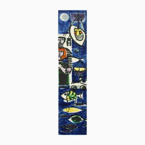 Piastrelle decorative, Cecoslovacchia, anni '50, set di 5