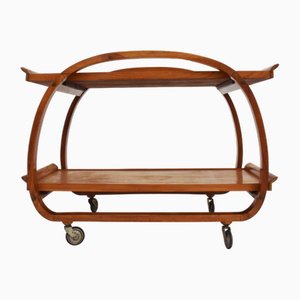 Italian Rationalism Serving Table with Removable Tray by Giuseppe Pagano, Italy, 1930s