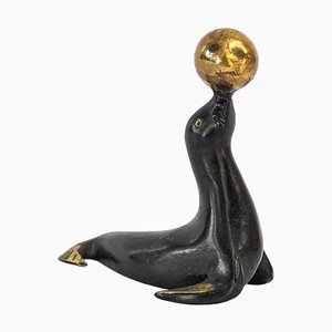 Petite Figurine Sceau Jouant par Walter Bosse, 1950s