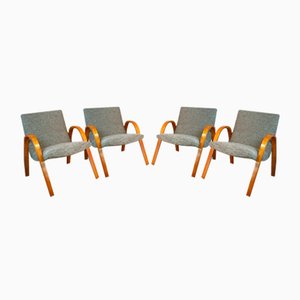 Armchairs by Hugues Steiner for Steiner, 1950s, Set of 4