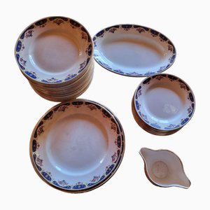 Vintage Service from Moulin Desoups and Hamage, 1940s, Set of 44