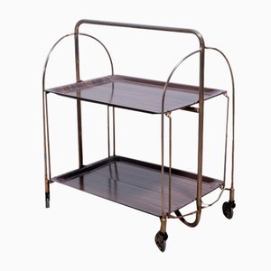Vintage Dinett Food Trolley on Wheels by Gerlinol, 1970s