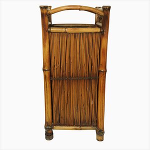 Vintage Bamboo Hallway Chinoiserie Umbrella Stand, 1950s