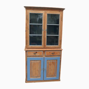 Mueble de cocina estilo cabaña de abeto natural, década de 1880