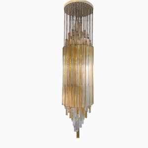 Lampadario vintage di Paolo Venini per Venini