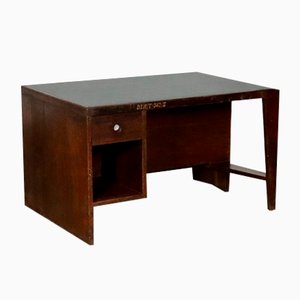 Pigeonhole Schreibtisch PJ-BU-02-A von Pierre Jeanneret, Indien, 1957