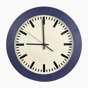 Postmoderne italienische Vintage Wanduhr von Junghans, 1980er