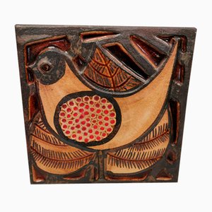 Large Relief in Stoneware by Noomi Backhausen for by Søholm Ceramic, 1979