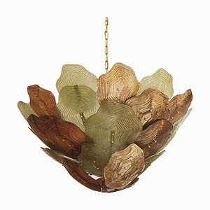 Vintage Italian Pendant Lamp in Murano Glass