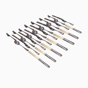 Besteckset aus .800 Silber, 35-tlg.