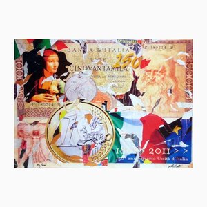Antonio Longo, Art &Co Museum: La Lira di Leonardo, Screen Print on Canvas