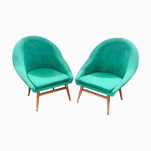 Set of Scandinavian Style Armchairs, 1970s