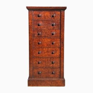 Cajonera Wellington georgiana de caoba, siglo XIX, 1820