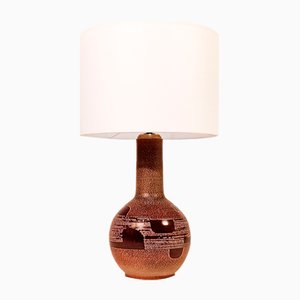Lámpara de mesa de cerámica, España, años 70
