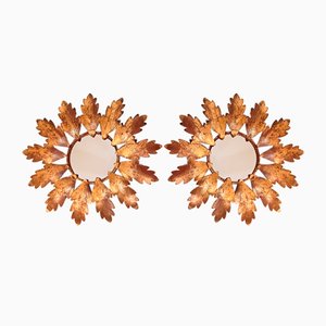 Sun Style Mirrors from Ferroarte, Spain, 1960s, Set of 2