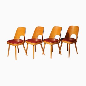 Mid-Century Dining Chairs by Radomír Hofman, 1960s, Set of 4