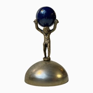 Art Deco Atlas Bronze Ornament or Desk Sculpture, 1920s
