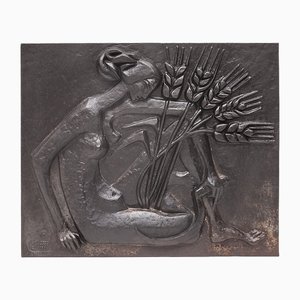 Piastra per camino Quellier, anni '50