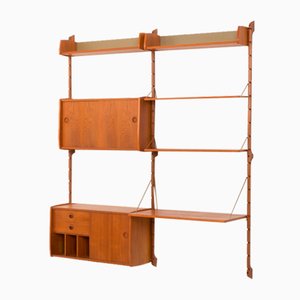 Mid-Century Scandinavian Home Office Modular Wall Unit Ergo by John Texmon, Norway, 1960s
