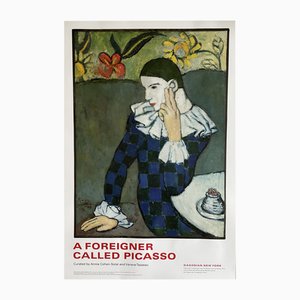 Pablo Picasso, Sitzender Harlekin, 1901 / 2023, Druck