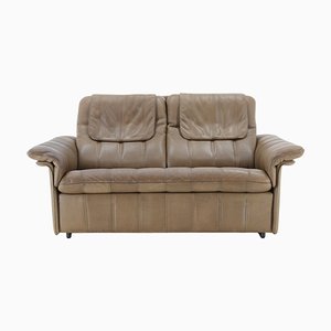 Buffalo Leather 2- Seater Sofa from de Sede, Switzerland, 1970s