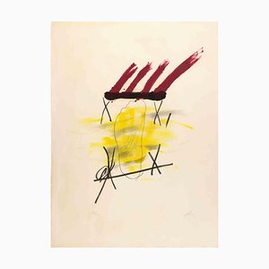 Antoni Tàpies, La Main Jaune, Lithograph, 1973