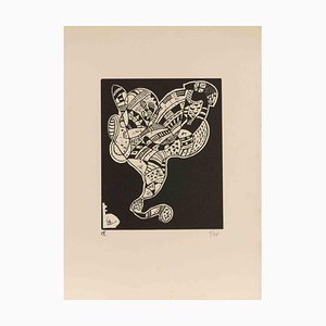 After Vasily Kandinsky, Gravure pour 10 origine, Woodcut, Mid-20th Century